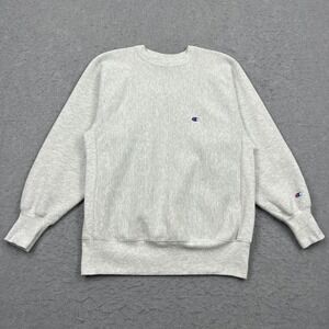 VTG 80s Champion Reverse Weave Sweatshirt Mens XL Gray Blank Crew Sweatshirt USA